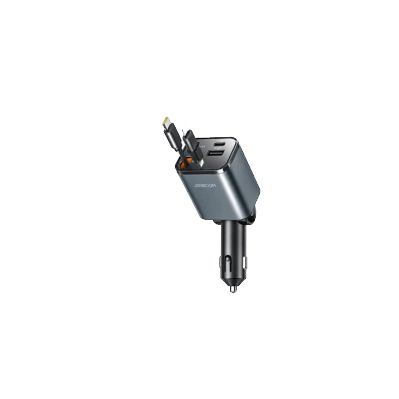 JOYROOM 60W 3-in-1 Retractable Car Charger